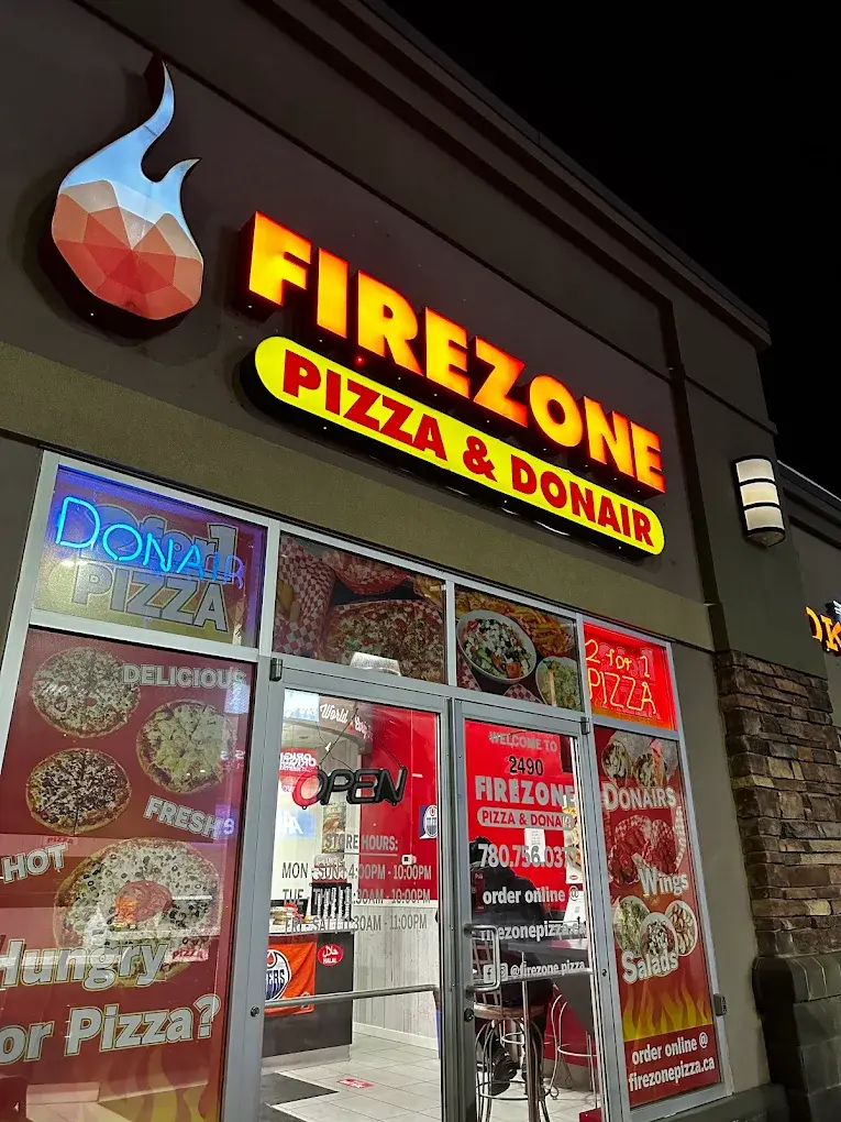 Contact Firezone Pizza & Donair in West Edmonton, AB - Best pizza and donair restaurant