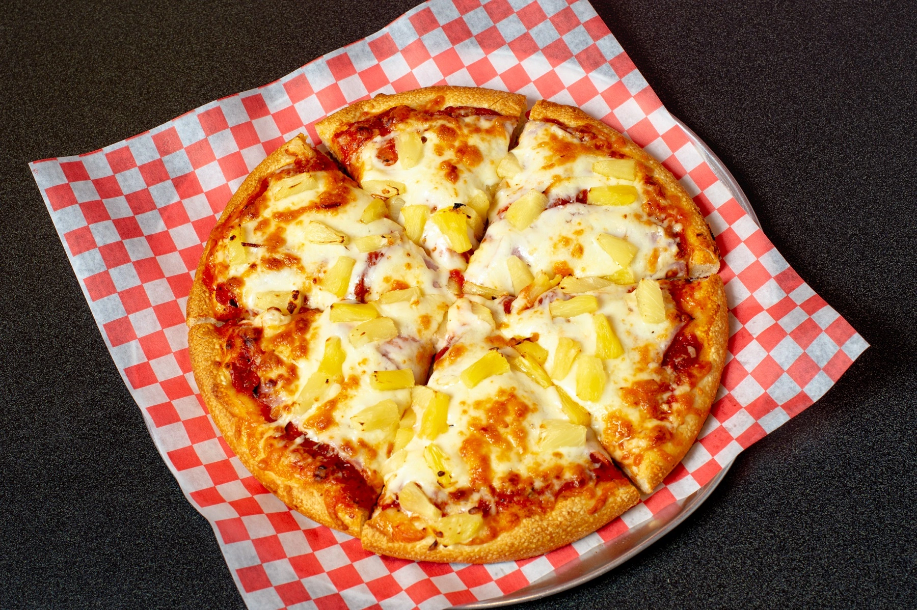 Delicious Hawaiian Pizza at Firezone Pizza & Donair in Edmonton, AB